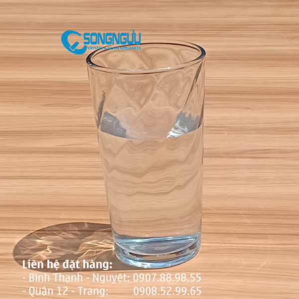 LY THỦY TINH XOẮN CAO 14.2cm