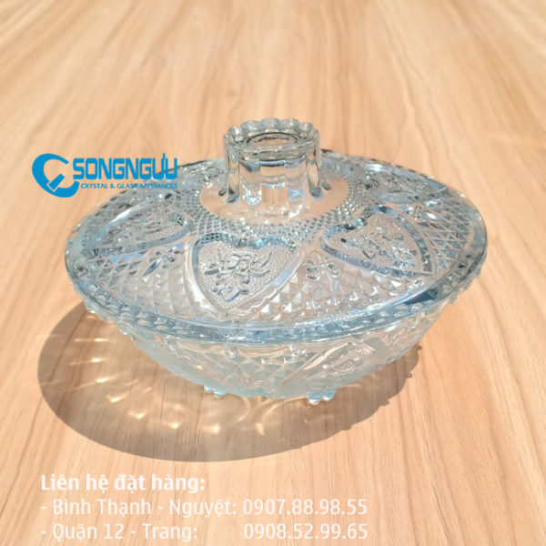 THỐ TIM THỦY TINH 13cm