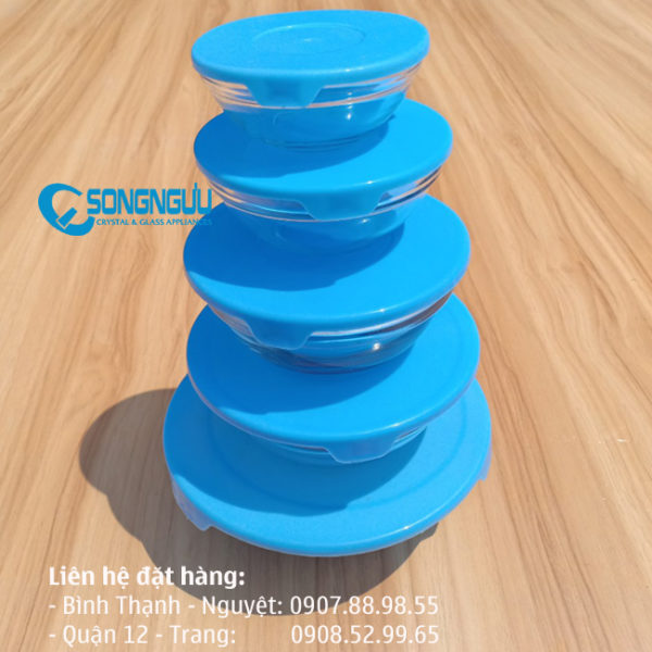 BỘ THỐ THỦY TINH 5 MÓN