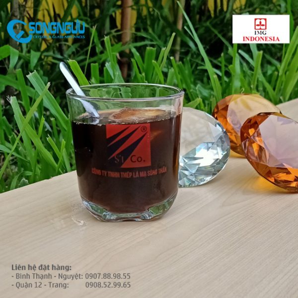 Ly lùn Indonesia in logo 230ml