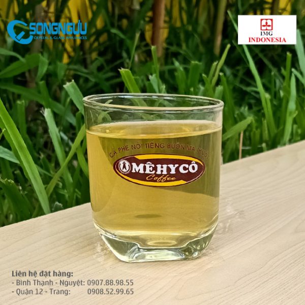 Ly thủy tinh in logo cafe Mehyco