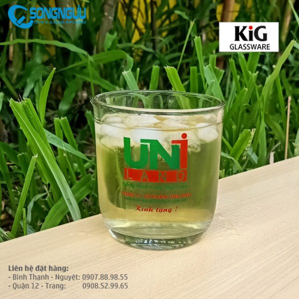 Ly trà đá lùn Indonesia in logo 230ml